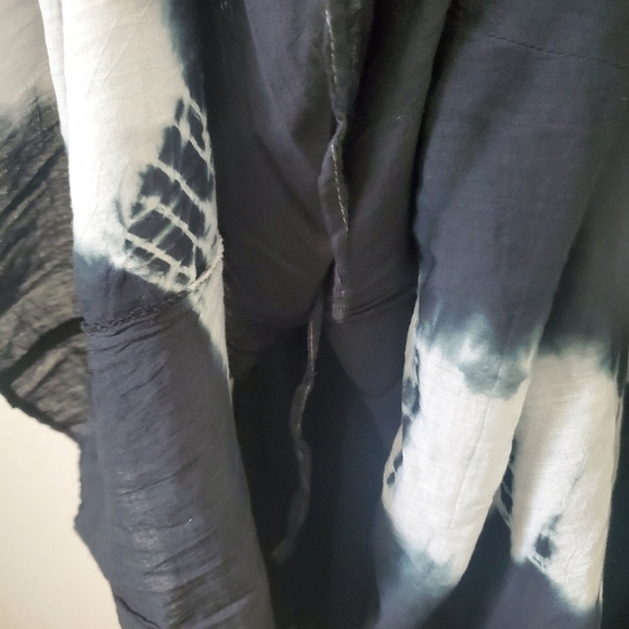 Vintage X Advanced Apparels Boho Gypsy Tie Dye Sleeveless Goth Midi Dress - Picture 9 of 11